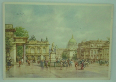 Ansichtskarte Das alte Berlin Linden / Partie am Zeughaus (1958)