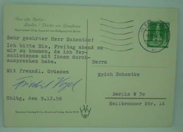 Ansichtskarte Das alte Berlin Linden / Partie am Zeughaus (1958)