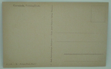 Ansichtskarte Garmisch, Frühlingstraße