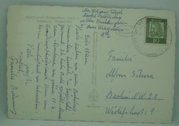 Ansichtskarte Weltkurort Badgastein, Wasserfall