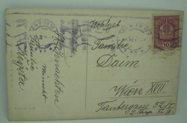 Postkarte "Herzliche Weihnachtsgrüsse, Wien um 1900