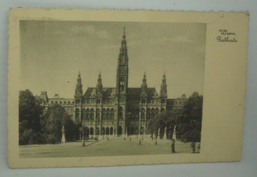 Ansichtskarte Wien, Rathaus (1941)
