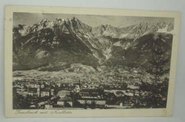 Ansichtskarte Innsbruck mit Nordkette (1927)