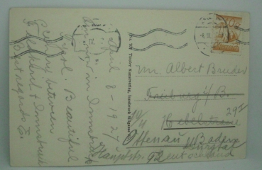 Ansichtskarte Innsbruck mit Nordkette (1927)