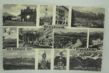 Ansichtskarte "Innsbruck die Königin der Alpenstädte"