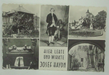 Ansichtskarte "Hier lebte und wirkte Josef Haydn"