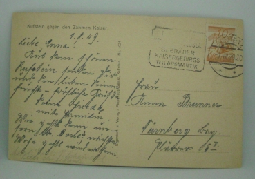 Ansichtskarte Kufstein gegen den Zahmen Kaiser (1929)