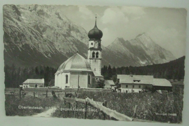 Ansichtskarte Oberleutasch, 1133 m, gegen Gaistal, Tirol (1960)