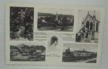 Ansichtskarte Mary v. Vetsera, Heiligenkreuz, Mayerling - Mehrbildkarte