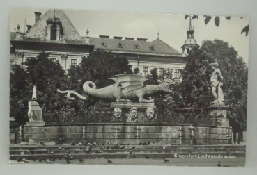 Ansichtskarte Klagenfurt, Lindwurmbrunnen