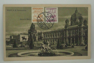 Ansichtskarte, Kunstkarte Wien K. K. Hofmuseum (1928)