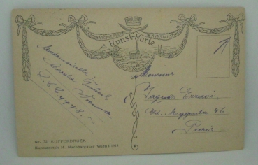 Ansichtskarte, Kunstkarte Wien K. K. Hofmuseum (1928)
