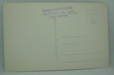 Ansichtskarte Lamprechtsofenhöhle, Weissbach bei Lofer
