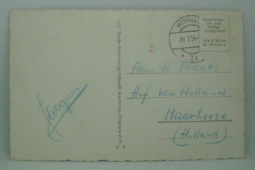 Ansichtskarte Wörgl in Tirol, Hauptstraße (1954)