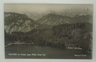 Ansichtskarte Hechtsee bei Kufstein gegen Wilden Kaiser Tirol