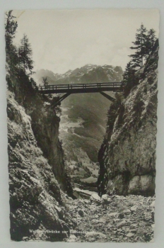 Ansichtskarte Werfner-Brücke zur Eisriesenwelt (1966)