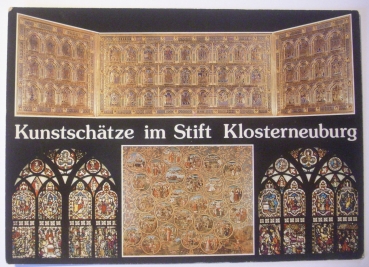 Ansichtskarte Kunstschätze im Stift Klosterneuburg, Mehrbildkarte