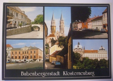 Ansichtskarte Babenbergerstadt Klosterneuburg, Niederösterreich, Mehrbildkarte