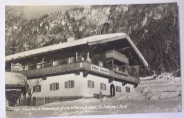 Ansichtskarte Gasthaus Rummlerhof am Wilden Kaiser, St. Johann i. Tirol
