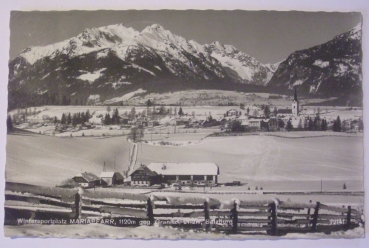 Ansichtskarte Wintersportplatz Mariapfarr, 1120 m geg. Granitzl, 2112 m, Salzburg