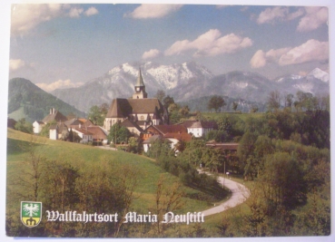 Ansichtskarte Maria Neustift, Oberösterreich - Romantischer Wallfahrtsort mit gotischer Kirche