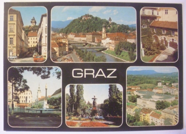 Ansichtskarte Graz, Landeshauptstadt der Steiermark - Mehrbildkarte