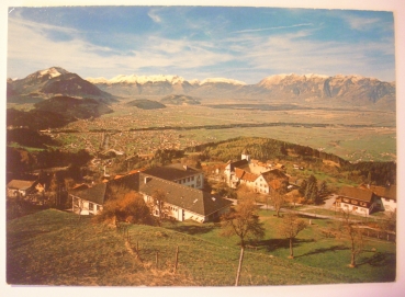 Ansichtskarte Viktorsberg 831 m mit Blick ins Rheintal, Vorarlberg - Austria