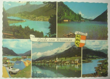 Ansichtskarte "Grüße von Weissensee"