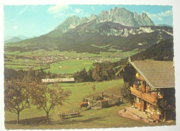 Ansichtskarte Sommerfrischort St. Johann in Tirol mit Wilden Kaiser