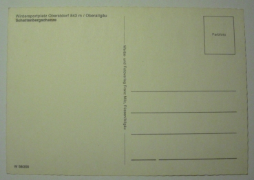 Ansichtskarte Schattenbergschanze, Oberstdorf/Oberallgäu