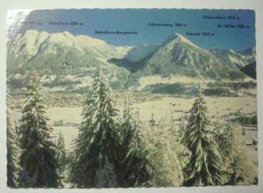 Ansichtskarte Wintersportplatz Oberstdorf, Allgäu 843 m