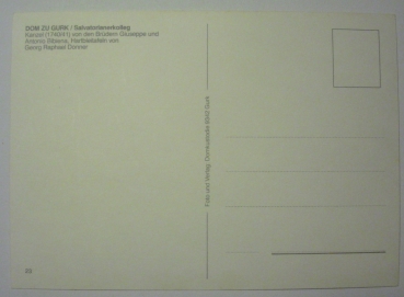 Ansichtskarte Dom zu Gurk, Salvatorainerkolleg - Kanzel (1740/41)