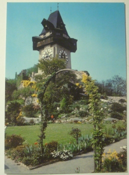 Ansichtskarte Graz, Schloßturm, Uhrturm