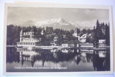Ansichtskarte Velden am Wörthersee, Schloßhotel mit Mittagskogel