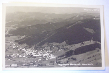 Ansichtskarte Panorama Mariazell, Steiermark (1949)