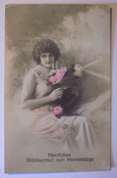 Ansichtskarte "Herzlichen Glückwunsch zum Namenstage (1915)