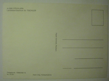 Ansichtskarte Pöchlarn, Landesberufsschule für Tischler