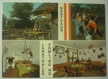 Ansichtskarte Gasthaus Langthaler Pömling, Niederösterreich