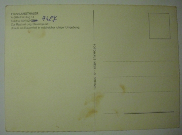 Ansichtskarte Gasthaus Langthaler Pömling, Niederösterreich