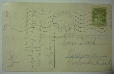 Ansichtskarte Karlsbad, Mühlbrunnkolonnade, Tschechoslowakei (1923)