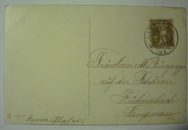 Ansichtskarte "Herzlichen Glückwunsch zum Jahreswechsel!" (1909)