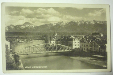 Ansichtskarte Villach mit Karawanken (1935)