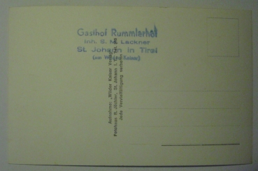 Ansichtskarte Gasthaus Rummlerhof am Wilden Kaiser, St. Johann i. Tirol
