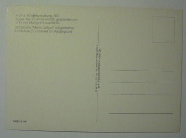 Ansichtskarte Stift Klosterneuburg - Augustiner-Chorherrenstift, gegründet um 1113 von Markgraf Leopold III.