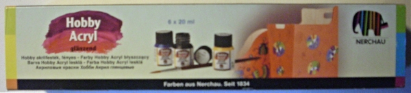 NERCHAU Hobby Acryl glänzend, 6 x 20 ml